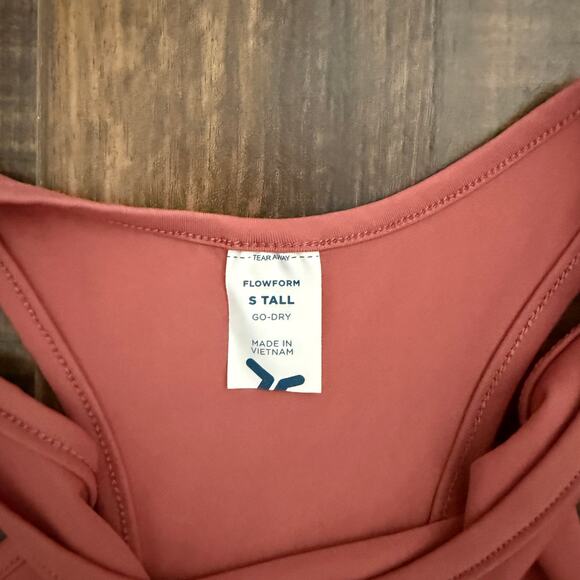 NWOT Terracotta Orange Racerback Old Navy Fitted Active Tank Rop xs - Picture 3 of 3